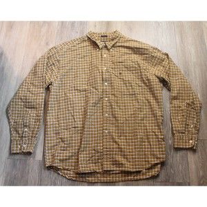 Men's American Eagle Outfitters Rugged Oxford Long Sleeve Button Shirt Plaid XXL